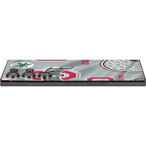 Ohio State University Pattern Galaxy S25 Ultra Skin